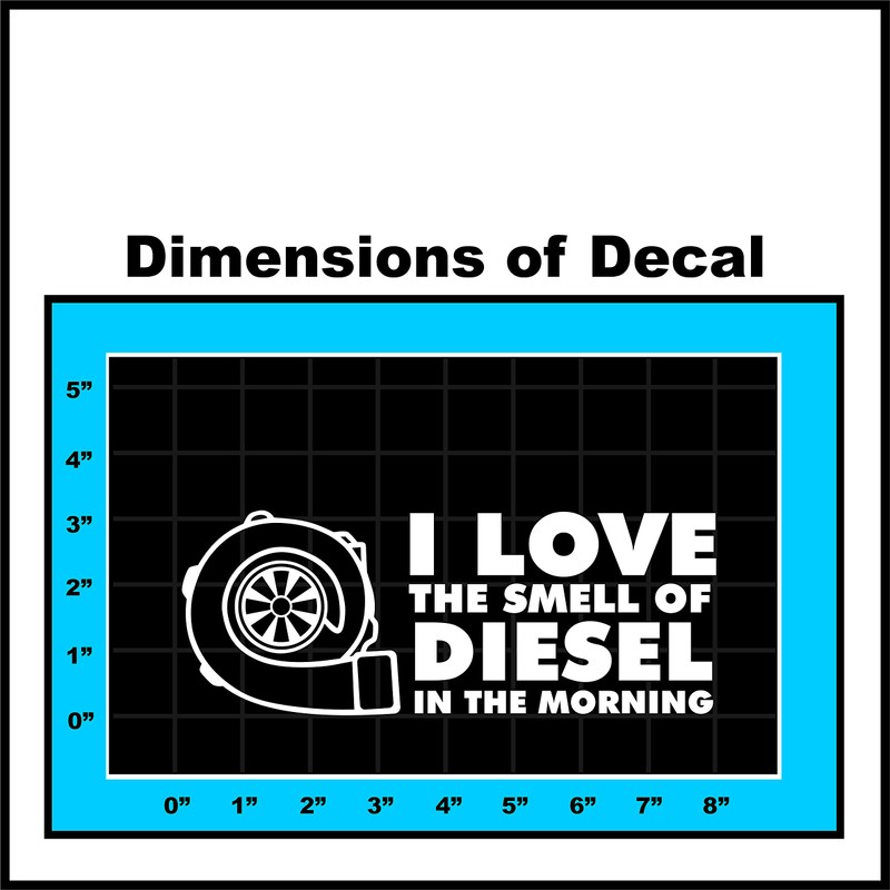 Sticker Connection | I Love The Smell of Diesel in
