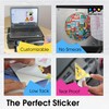 PPD PPD 10xA4 Inkjet PREMIUM Vinyl Aufkleberfolie Bedruckbar, Weiß, Glänzend,