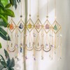 Crystal Suncatcher Blue Lazurite, Gold Sun Catcher Hanging Decor, Birthday