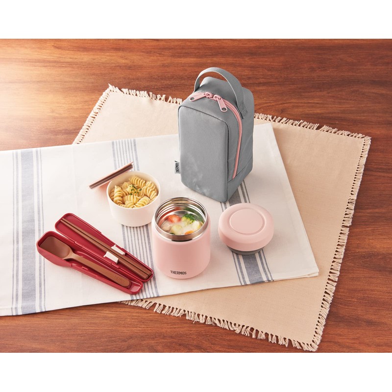 Thermos JBY-551 P-GY Vacuum Insulated Soup Lunch Set, 10.1 fl