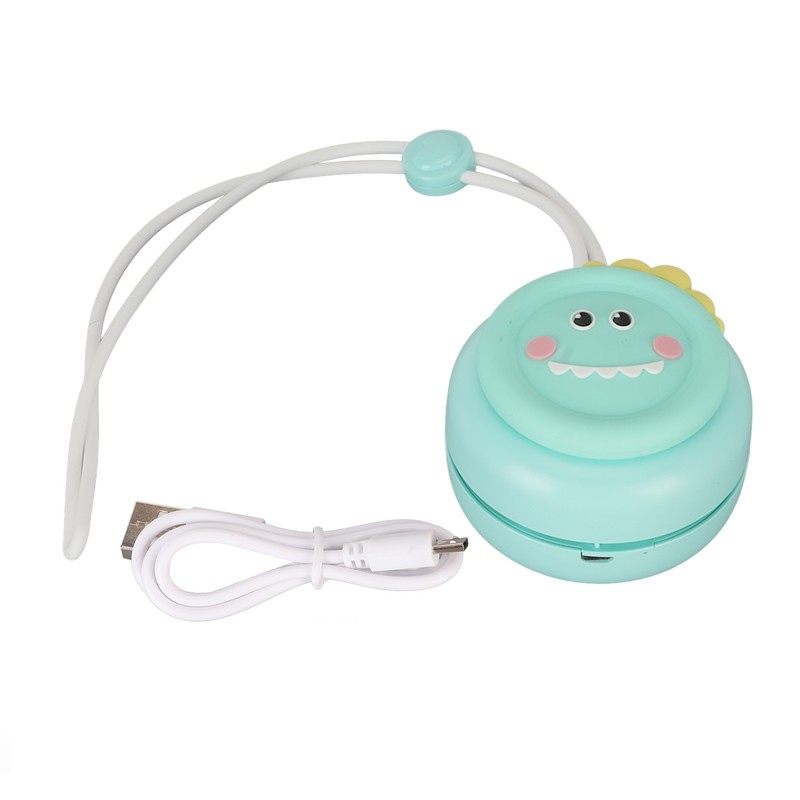 Necklace Fan Cartoon Silicone 3 Speed Mode USB Charge 800mAh