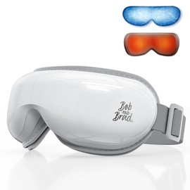 Bob and Brad EyeOasis 3 - Eye Massager with Heat and Cooling for Migraines, Electric Sleep Eye Mask with Music for Puffy & Dry Eyes, Dark Circles, Eye Strain, Eye Care Relax, Gifts for Women/Men