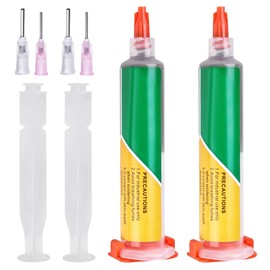 2pcs Lead Free Solder Paste, Flux Soldering, Sn42 Bi58 Syringe Solder Paste, Soldering Flux, Solder Paste, Solder Paste Smd Low Temperature 138 Degrees, for LED SMD Solder