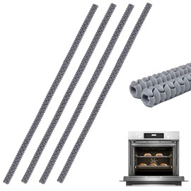 LokiLux 22 Inch Extra Long Oven Guards for Racks, Silicone Oven Rack Edge Protector, Oven Rack Shields, Fit on Standard-Sized Ovens,Heat Resistance, Protect Against Burns&Scars (Gray)