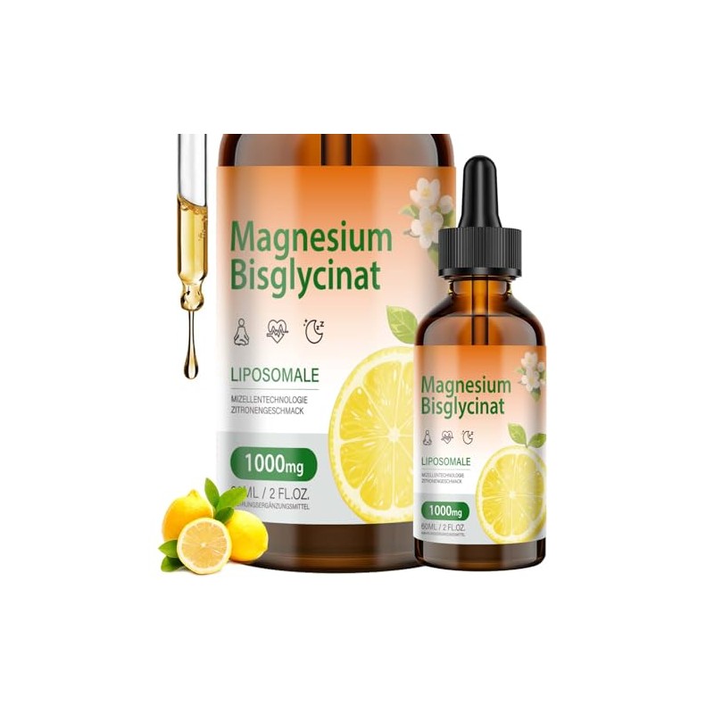 Magnesium Bisglycinate Drops - 140 mg Elementary Magnesium Per Daily