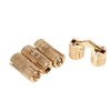 GOTOTOP 4Pcs Barrel Hinges 12mm Brass Concealed Hinges Hidden Home