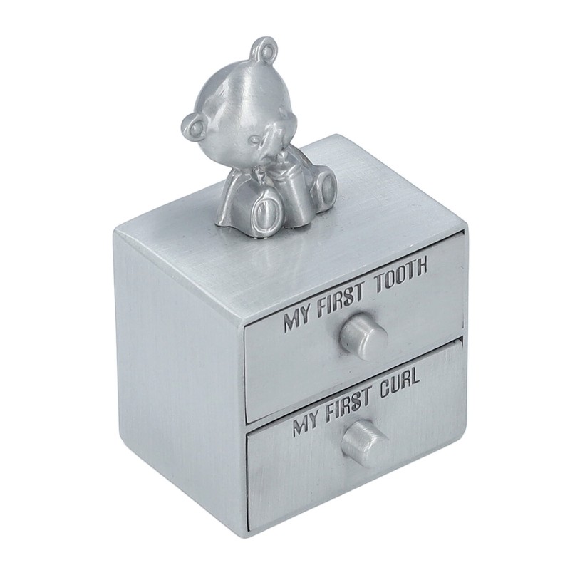 Tooth Fairy Keepsake Box Alloy Structure Soft Inner Wall Bear