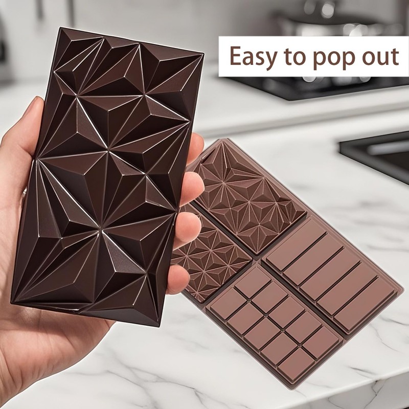 La chat 2 Packs Silicone Molds for Chocolate, Food Grade