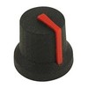 Soft Touch KNOB, Rubber, BLK/RED, 16.2MM, Cabinet Hardware, Door Hardware,
