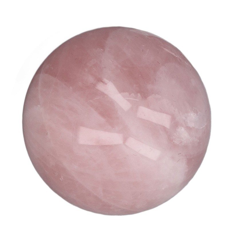 Pink Crystal Ball 2 Inch Natural Rose Quartz Sphere Ball