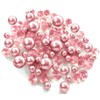 200 Floating Light Pink Pearls with Matching Sparkling Gems-Large Sizes-Fills
