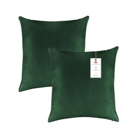 A1 HOME COLLECTIONS A1HC Luxurious Outdoor Waterproof Pillow Covers 22x22 Inches (Pack of 2, Timber Green), Throw Pillow Covers for Pool Areas, Garden, Sofa, Chairs, Beds, Tent, Patio