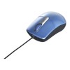 BUFFALO BSMOU27SMBL Wired Optical Mouse, Silent, 3 Buttons, Size M,