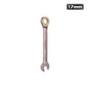 HORUSDY Ratchet Spanner, 17MM Metric Wrench Ratcheting Combination Wrenches 72-Teeth,
