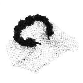 IWOWHERO Chiffon Flower Hair Bow Headband for Women Hair Accessories Girl Party Headdress