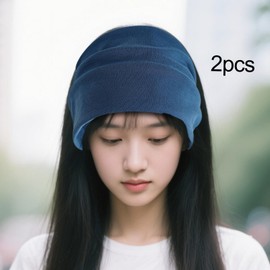 perfeclan 2Pcs Headband Bandanas Stretch Belt Washable Lightweight Hairband Sweatband for Riding Basketball Gym Fitness Cross Training, Blue