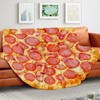 Abaysto Flannel Fleece Blanket Pizza Wrap Blanket Round Throw Blanket