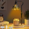 Candle Warmer Lamp,2H/4H/8H Timer,4-Level Dimming,Height Adjustable,Candle Warmer Melter with 2