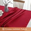 BIFENBI 2 Pack Burgundy Tablecloth Rectangular - 60x120 Inch -