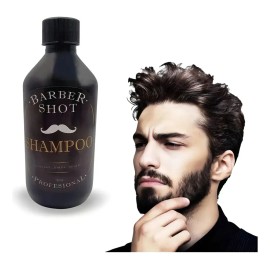 Shampoo Para Hombre Barber Shot Men Barba Cabello Bigote