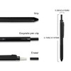 smttw 4 in1 Multi-Function Refillable & Retractable Ballpoint Pen +