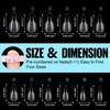 TOMICCA Artificial Nail Tips for Gel Nails Gel Nails Stiletto