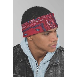 Two Tone Paisley Bandana - Set of 3 Hot Pink