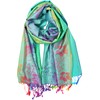 KMystic Colorful Silk Pashmina Scarf Shawl Wrap (Green)