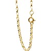 Antomus® 18K GOLD VERMEIL SOLID DIAMOND CUT ENGLISH BELCHER CHAIN