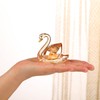 DOJOZ Crystal Swan A Pair Valentines Day Sweet Gifts Figurine