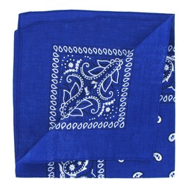 Laciteinterdite Set of 3 Paisley Bandanas for Men and Women, 57 x 57 cm One Size blue