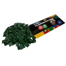250 x Clamping Blocks Tiles Building Blocks 2 x 2 Nubs Compatible Free Choice of Colours (484 - Moss Green)