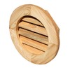 Shed Windows and More Round Wooden Louvered Gable Vents (14"