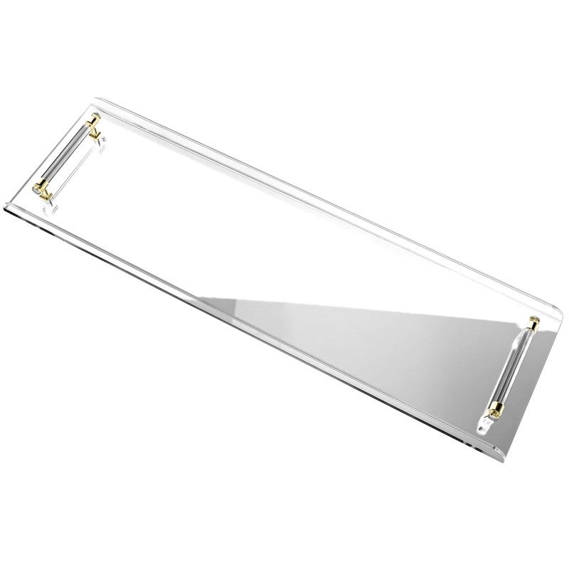 WUSILILU Acrylic Bathtub Tray,31" Clear Acrylic Bathroom Bathtub Tray w/Handle