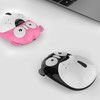 Dpisuuk Cute Puppy Rechargeable Silent Wireless Mouse (Pink)