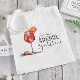 RF&CM Aperol Spritz JGA Bag • Holy Aperoli • Am auf Aperol Spritztour • Jute Bag Girls Gift Idea Summer Feeling at Any Season, Splash