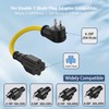 12AWG Heavy-Duty Adapter Cord 1FT/32CM Nema 5-15P to 5-20R/6-15R/6-20R 15A