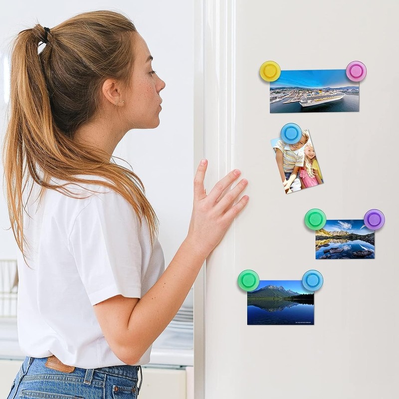 Qualsen Fridge Magnets, 20pcs Refrigerator Magnets, Small Magnets for Whiteboard