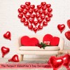 Nfvjfxz 50pcs 10inch Foil Red Heart Balloons Valentine's Day Decoration