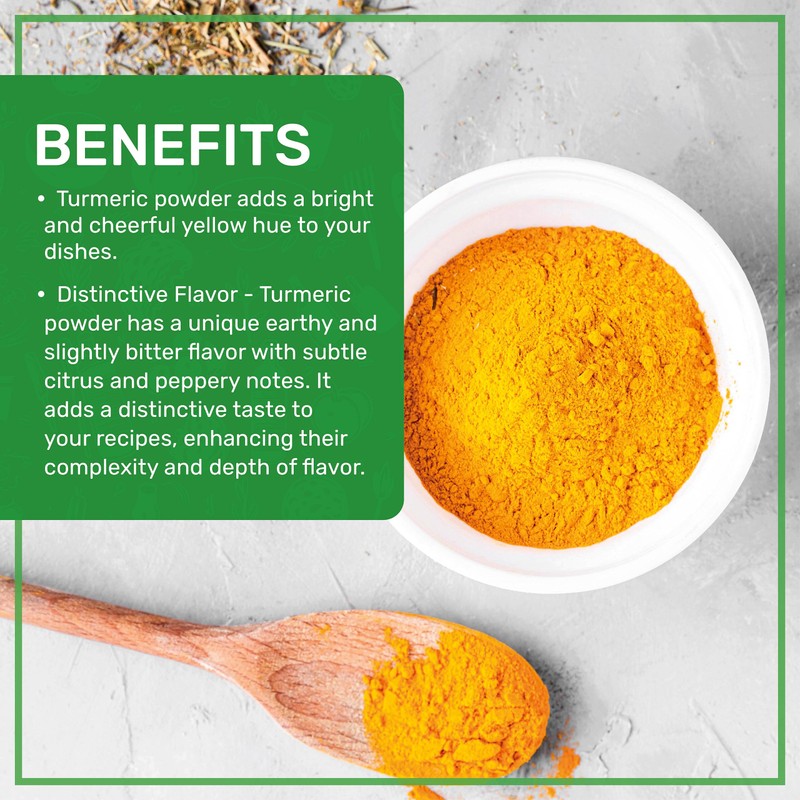 Jiva Organic Turmeric Powder 7 oz - Packaged in Resealable