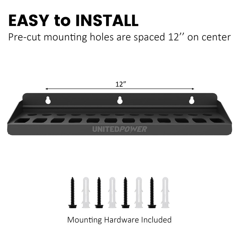 UNITEDPOWER Pliers Holder, Wall Mount Storage Rack Organizer for Workshop,