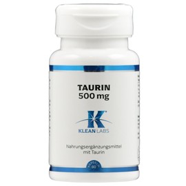 Klean Labs® - Taurin - 60 Kapseln - 500mg Taurin pro Kapsel - ohne Zusatzstoffe, vegan, in Deutschland produziert -