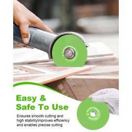 WENHUALI 4.5 Inch Diamond Rock Slab Grinding & Cutting Disc - 6 Pcs Angle Grinder Blade with 7/8" Arbor for Marble, Quartz, Ceramic, Glass, Tile, Jade & Rock Slab Trimming