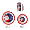 YöL Christmas Toddler Dinner Set Plate Bowl And Cup Festive