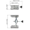 QWORK® Lab Jack Stand 4" x 4" Stainless Steel Router