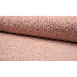 Double Sided Cotton Terry Towelling Fabric Material-Salmon, 1Mtr 150cmx100cm