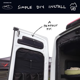 VanEssential Rear Door UPPER Storage Panels (Pair) Designed for Ford Transit High Roof (Van Years 2015 to Current Model)
