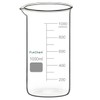 FunChem Glass Beaker, 1-Pack High Borosilicate Glass Graduated Tall Beaker