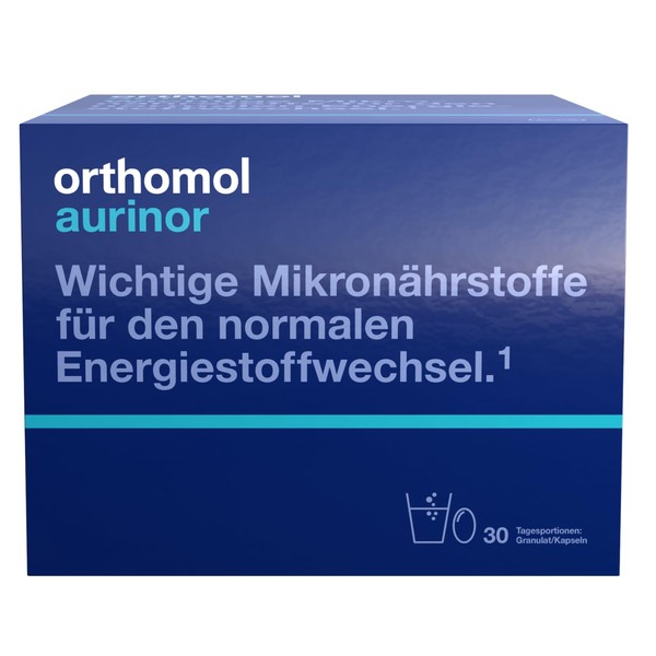 Orthomol aurinor 30 Graunlat & Capsules - Dietary Supplement - Vitamins for Energy Metabolism & Nerve Function