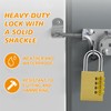 weiclianhp Padlock with Combination Code, Combination Lock Made of Brass,
